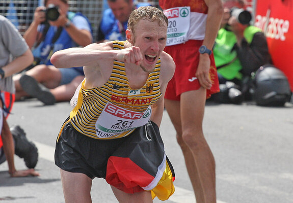 Richard Ringer im Zieleinlauf