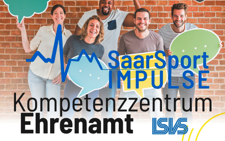 Werbebanner für die Veranstaltung SaarSport Impulse des Kompetenzzentrums Ehrenamt des LSVS