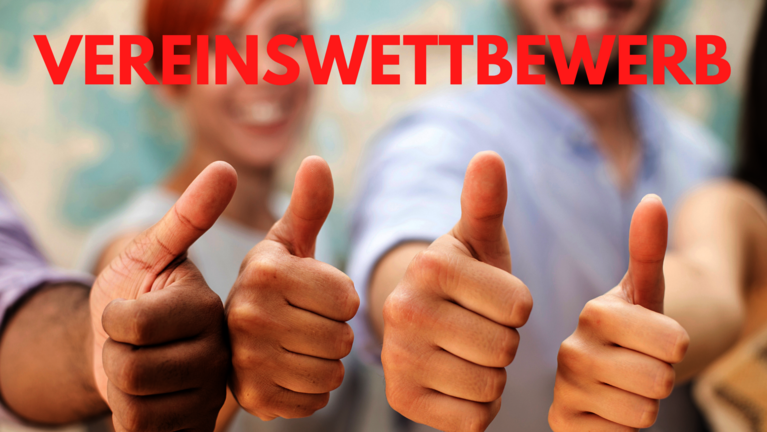 Daumen hoch Vereinswettbewerb.