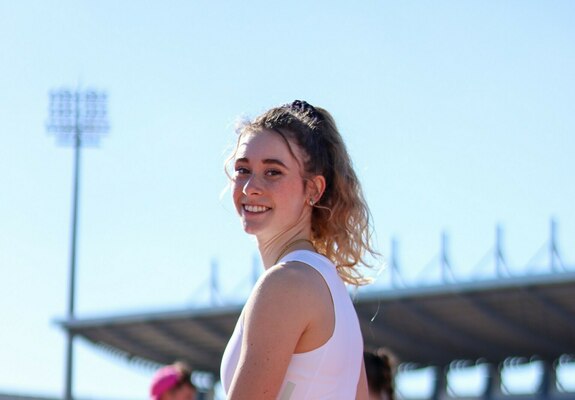 Maja Schorr beim Training