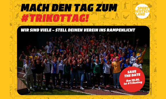 Kampagnenplakat zum Trikottag des DOSB