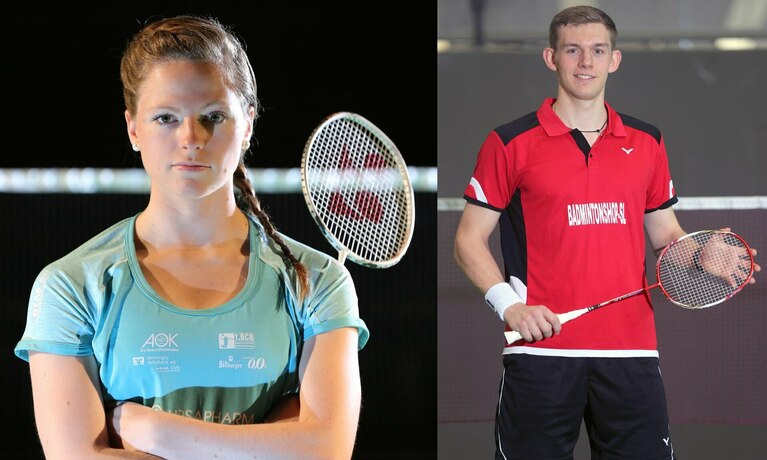 Zwei Tennisspieler.