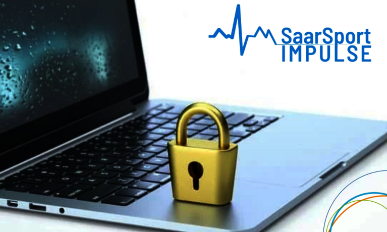 ein computer mit einem schloss