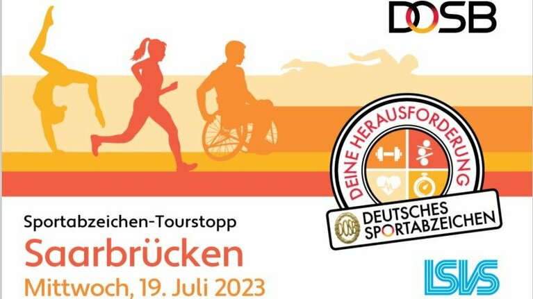 Plakat Sportabzeichentour Saarbrücken