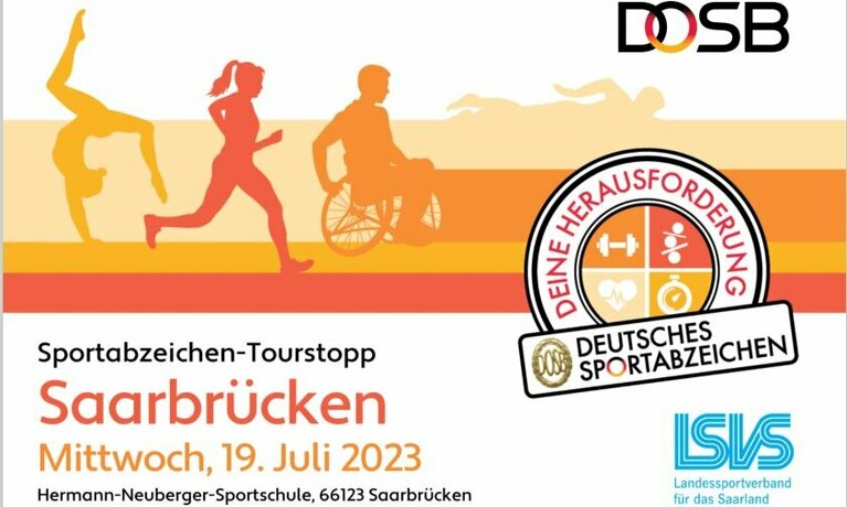 Plakat Sportabzeichentour Saarbrücken