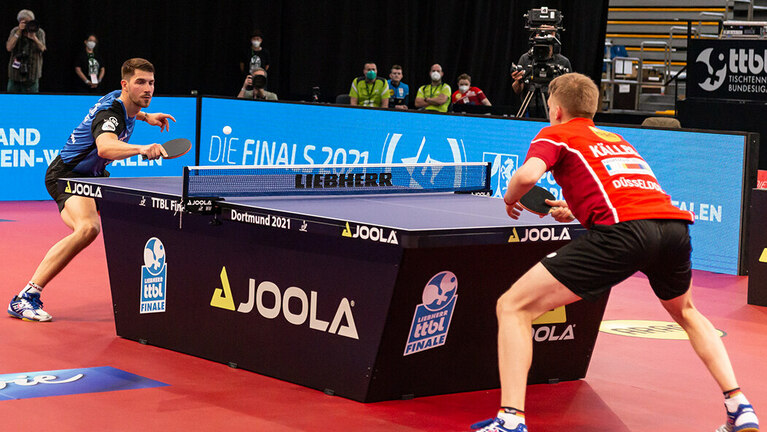 Tischtennismatch mit Patrick Franziska.