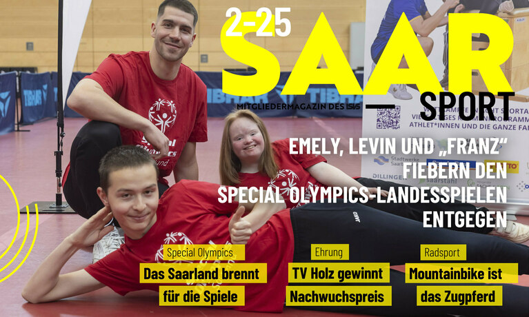 Ausschnitt Titelseite Verbandsmagazin Saarsport des LSVS