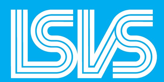 Logo LSVS in blauem Hintergrund und weißer Schriftfarbe