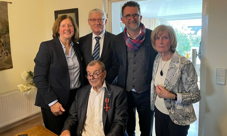 Albert Wagner mit Gästen.