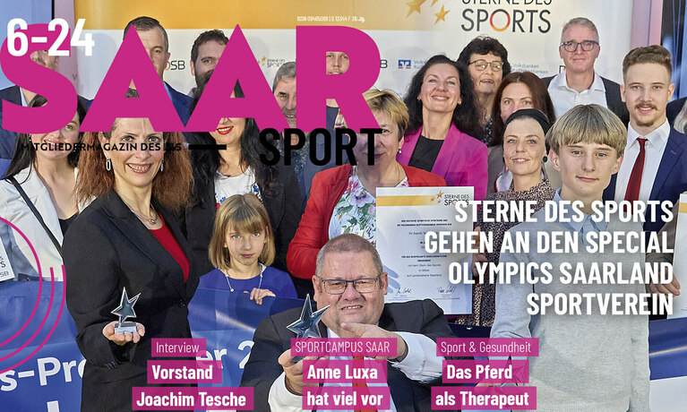 Ausschnitt einer Titelseite des LSVS-Verbandsmagazins Saarsport