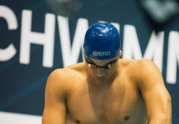 Michael Raje vorm seinem Wettkampf