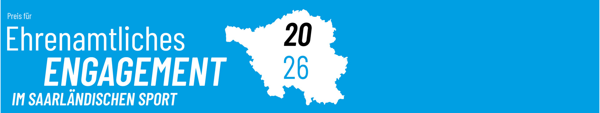 Werbebanner für den Ehrenamtspreis des LSVS
